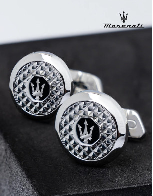 MASERATI J CUFFLINKS SS+TEXTURE